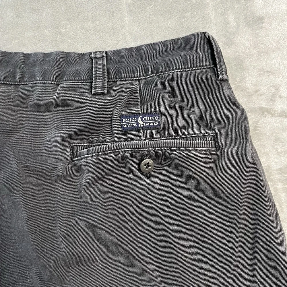 Polo Ralph Lauren Andrew Pant Chino Pants Mens 35x30 Gray Pleated Relaxed Cotton